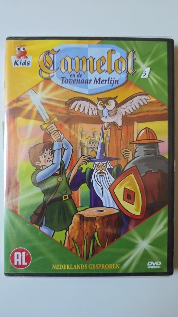 CAMELOT EN DE TOVENAAR MERLIJN (IN SEAL) (DVD), Alle leeftijden, Verzenden, Zo goed als nieuw, Europees