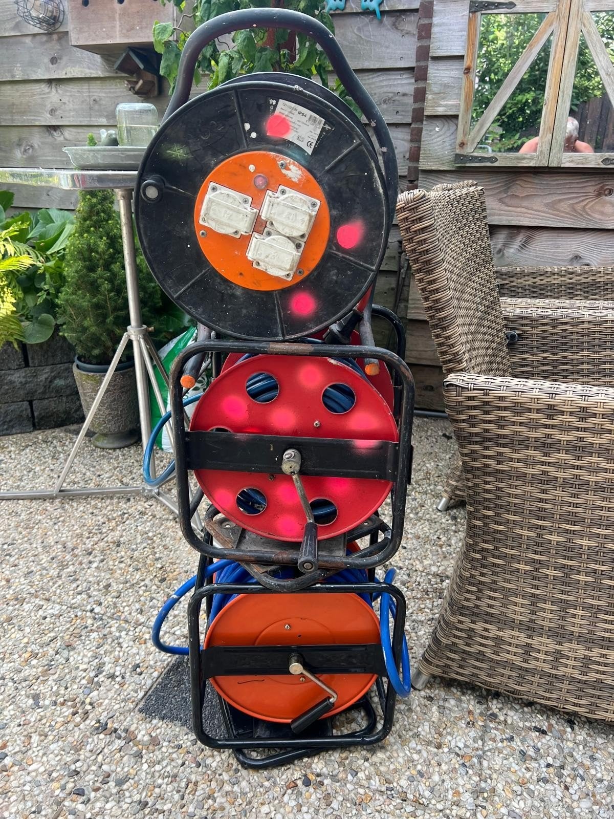 Compressor haspel 2x  en 1electrische tijd haspel, Minder dan 25 liter, Ophalen, Gebruikt, Minder dan 200 liter/min