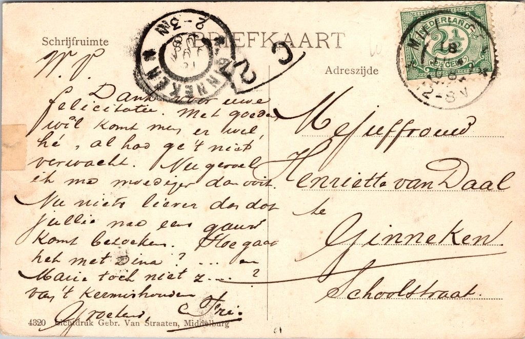 Zeeland -  12 antieke ansichtkaarten Klederdracht I, Verzenden, Voor 1920, Gelopen, Zeeland