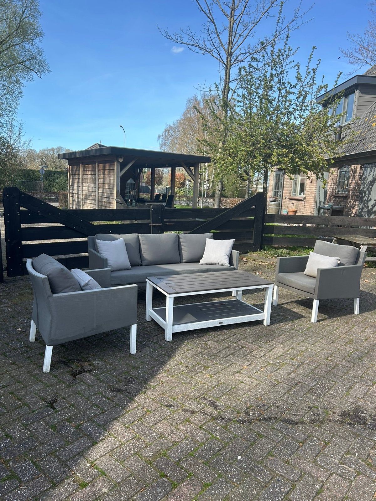All weather life loungeset, Tuin en Terras, Ophalen, Gebruikt, Aluminium