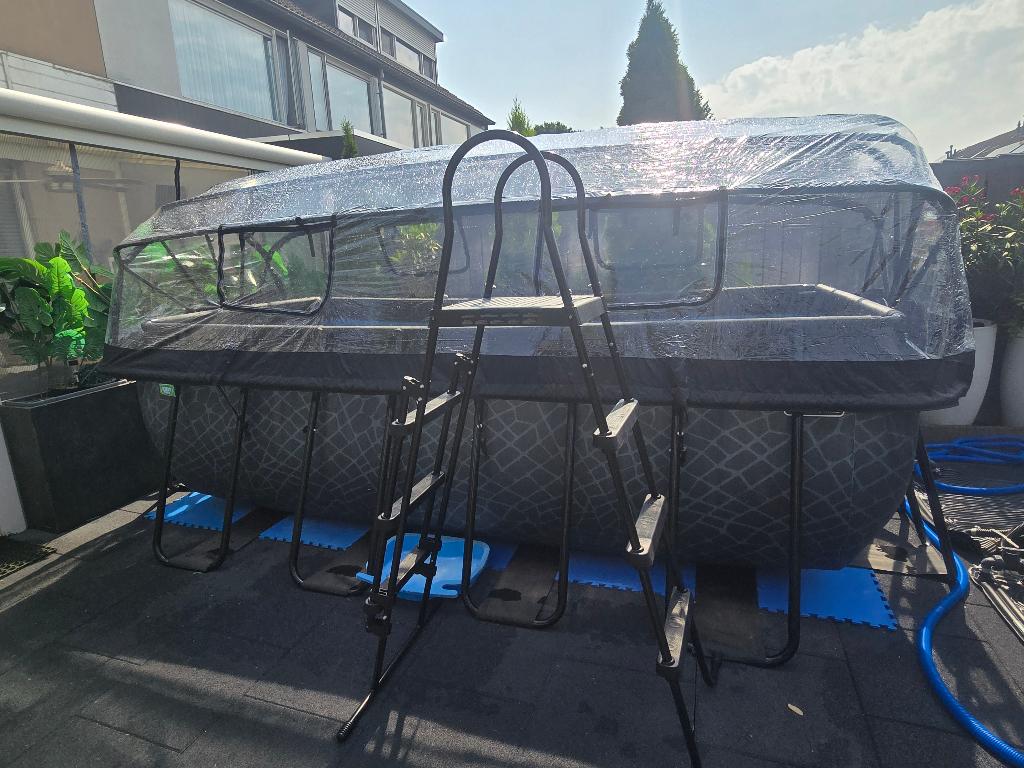 Z.G.A.N Exit zwembad met toebehoren 4x2x122, Tuin en Terras, 200 tot 300 cm, Zo goed als nieuw, Rechthoekig, Ophalen