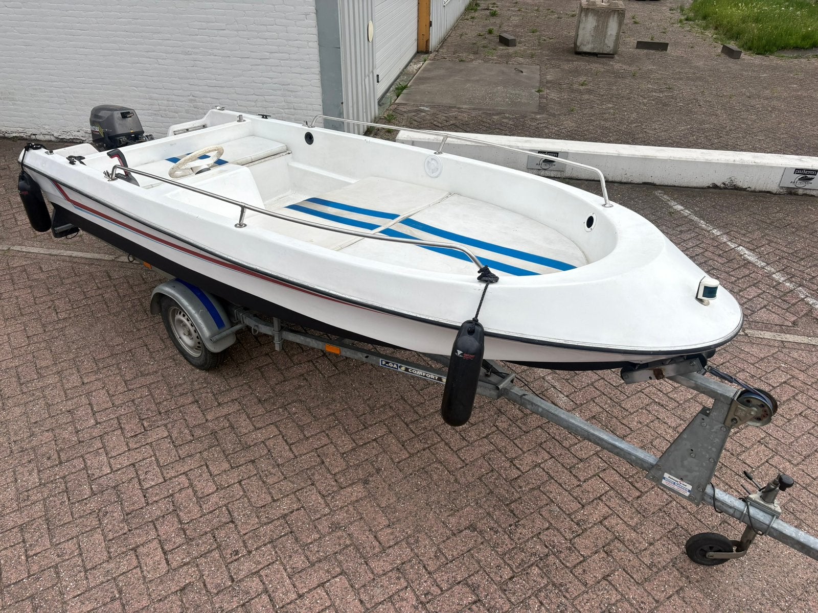 Console boot 450 met Tohatsu 8 pk 4 takt elek gestart, 8 pk, Tot 10 pk, Viertaktmotor, Ophalen of Verzenden