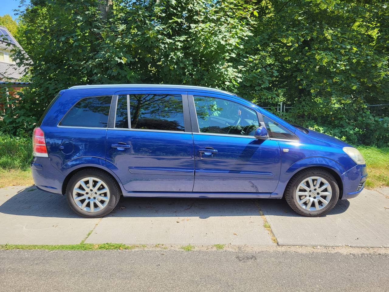 Opel Zafira 2.2 2007 Blauw, Auto's, Voorwielaandrijving, 4 cilinders, Blauw, 7 stoelen