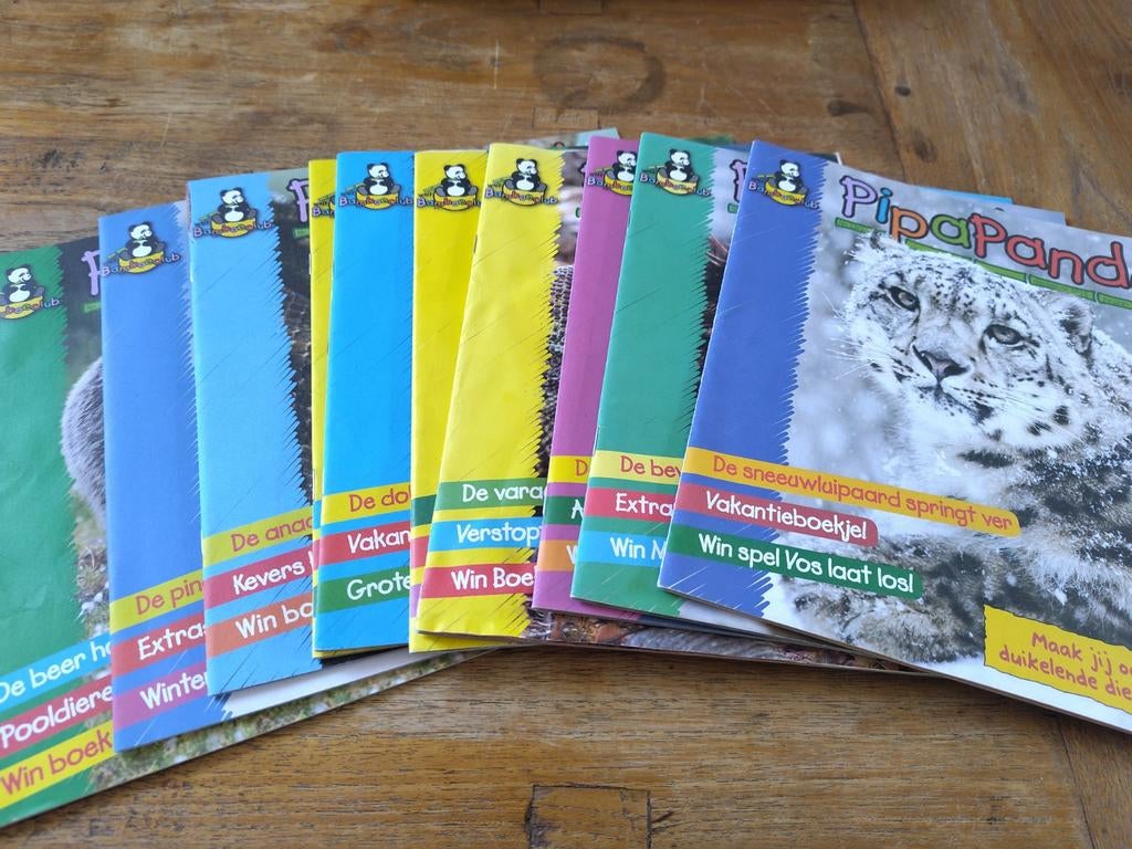 10x Pipa Panda + 9x Rom Pompom, Boeken, Tijdschriften en Kranten, Zo goed als nieuw, Wetenschap en Natuur, Ophalen