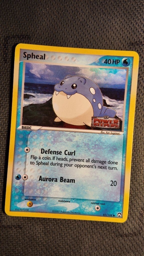 Spheal 65 Power Keepers | Pokemon kaart, Ophalen, Zo goed als nieuw, Losse kaart, Foil