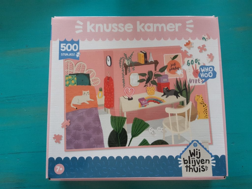 Puzzel de knusse kamer 500 stukjes, Ophalen, 500 t/m 1500 stukjes, Zo goed als nieuw, Legpuzzel