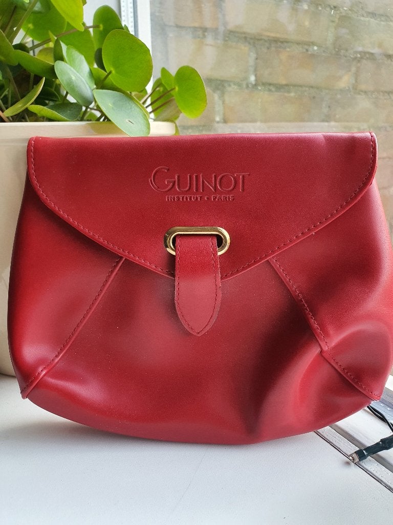 Guinot Paris luxe rode toilettas / make-uptas, Sieraden, Tassen en Uiterlijk, Ophalen of Verzenden, Nieuw, Rood, Dame