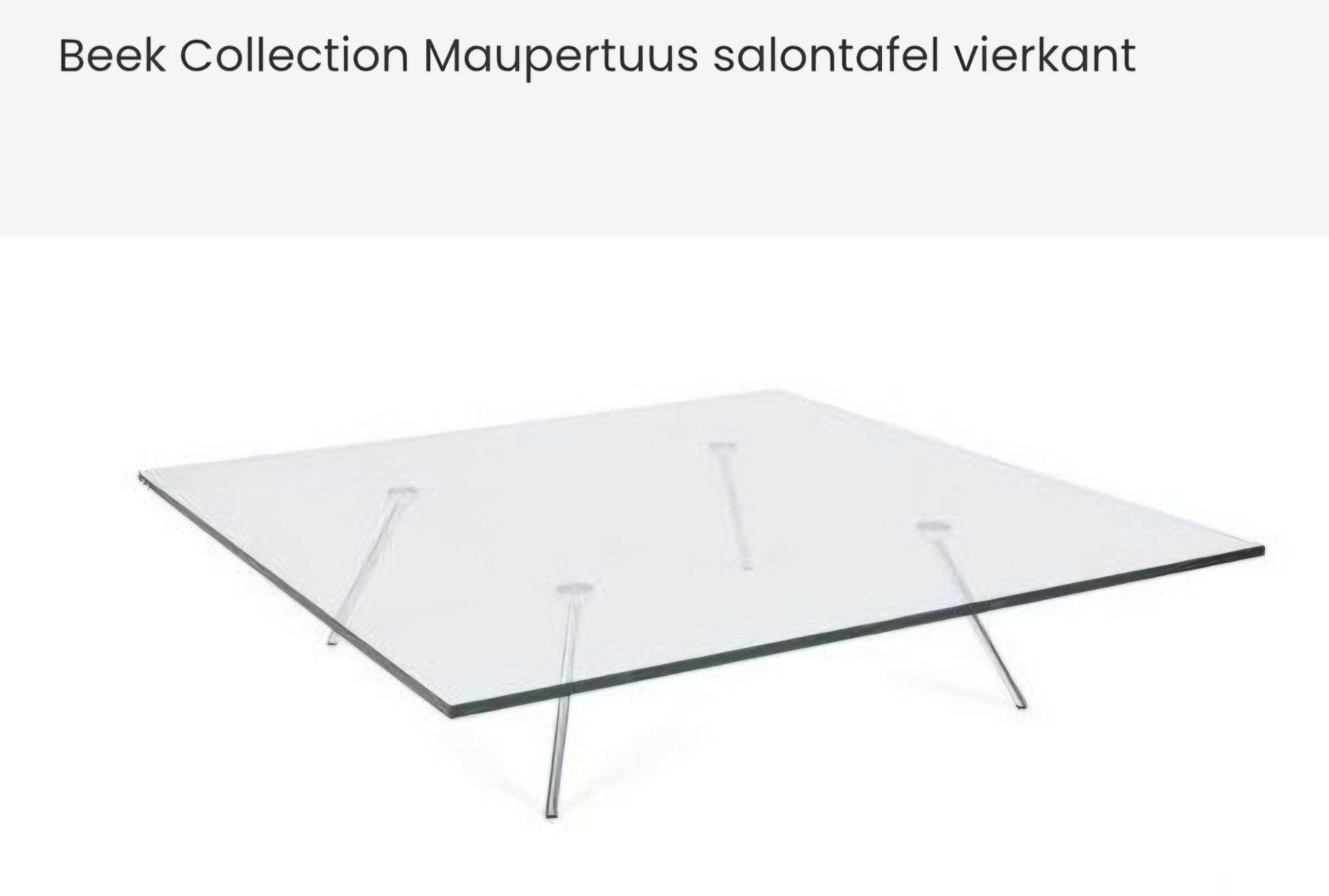Glazen design salontafel, Ophalen, Zo goed als nieuw