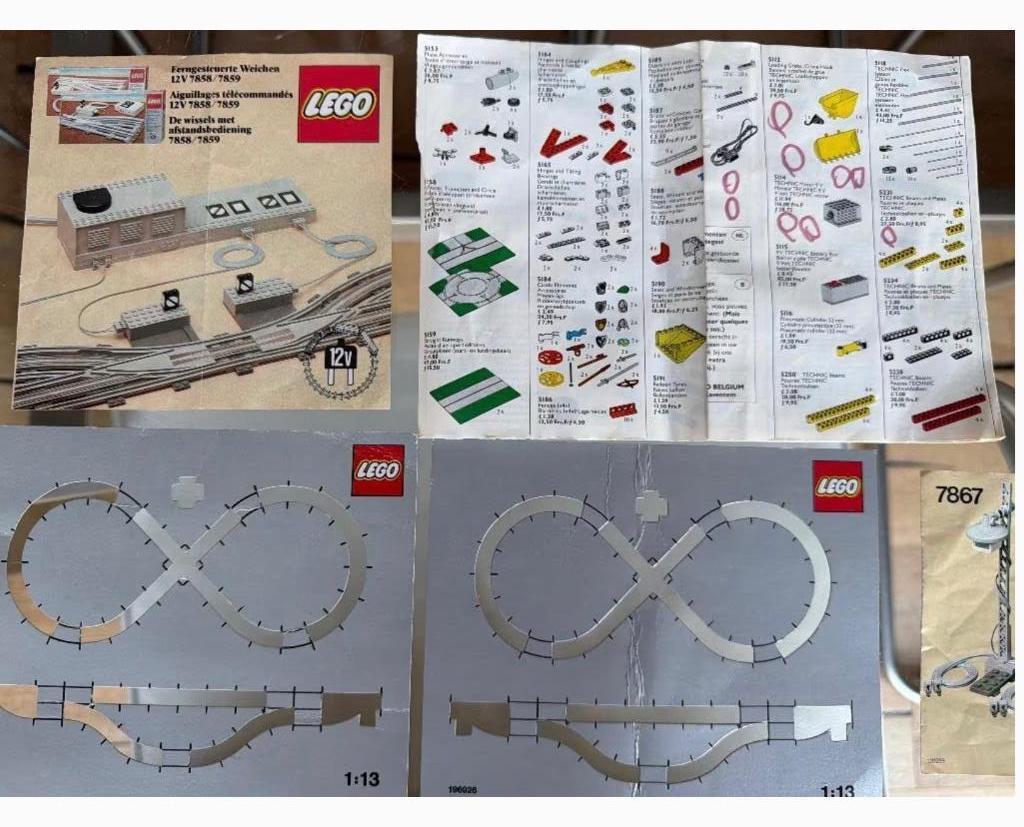 Lego trein foldertjes, Kinderen en Baby's, Speelgoed | Duplo en Lego, Ophalen, Zo goed als nieuw
