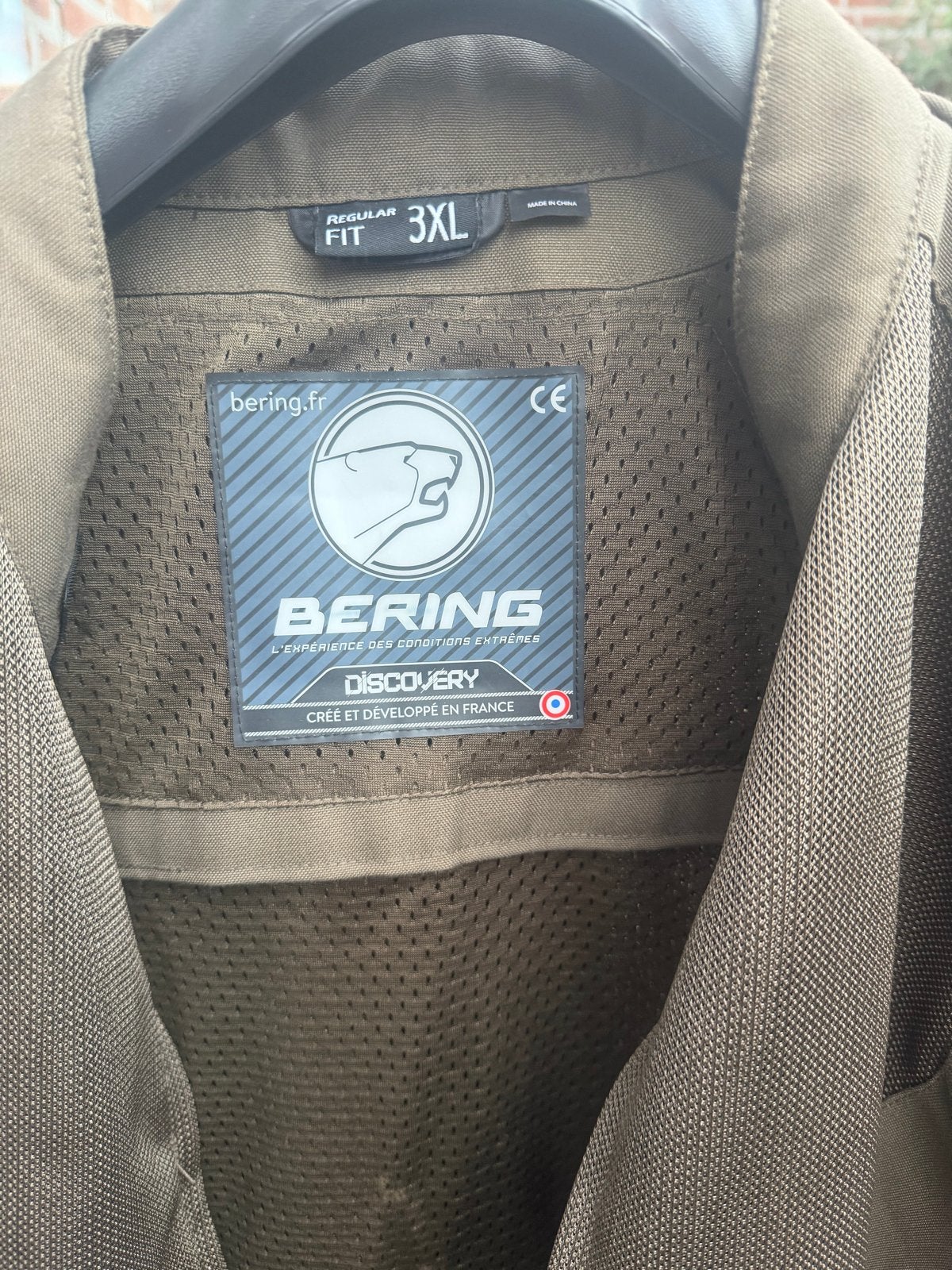 Bering Discovery doorwaaijas motorkleding 3XL/54, Motoren, Ophalen of Verzenden, Tweedehands, Heren, Jas | textiel