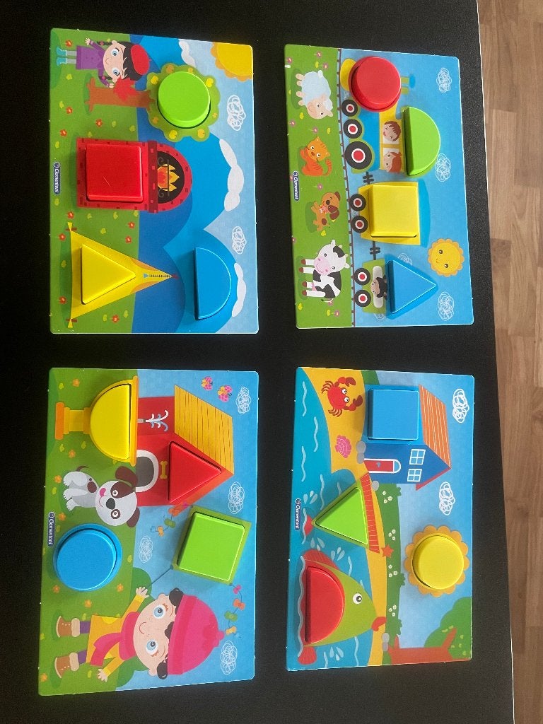 Vormen en kleur / Clementoni spelend leren, Ophalen of Verzenden, Zo goed als nieuw, Puzzelen