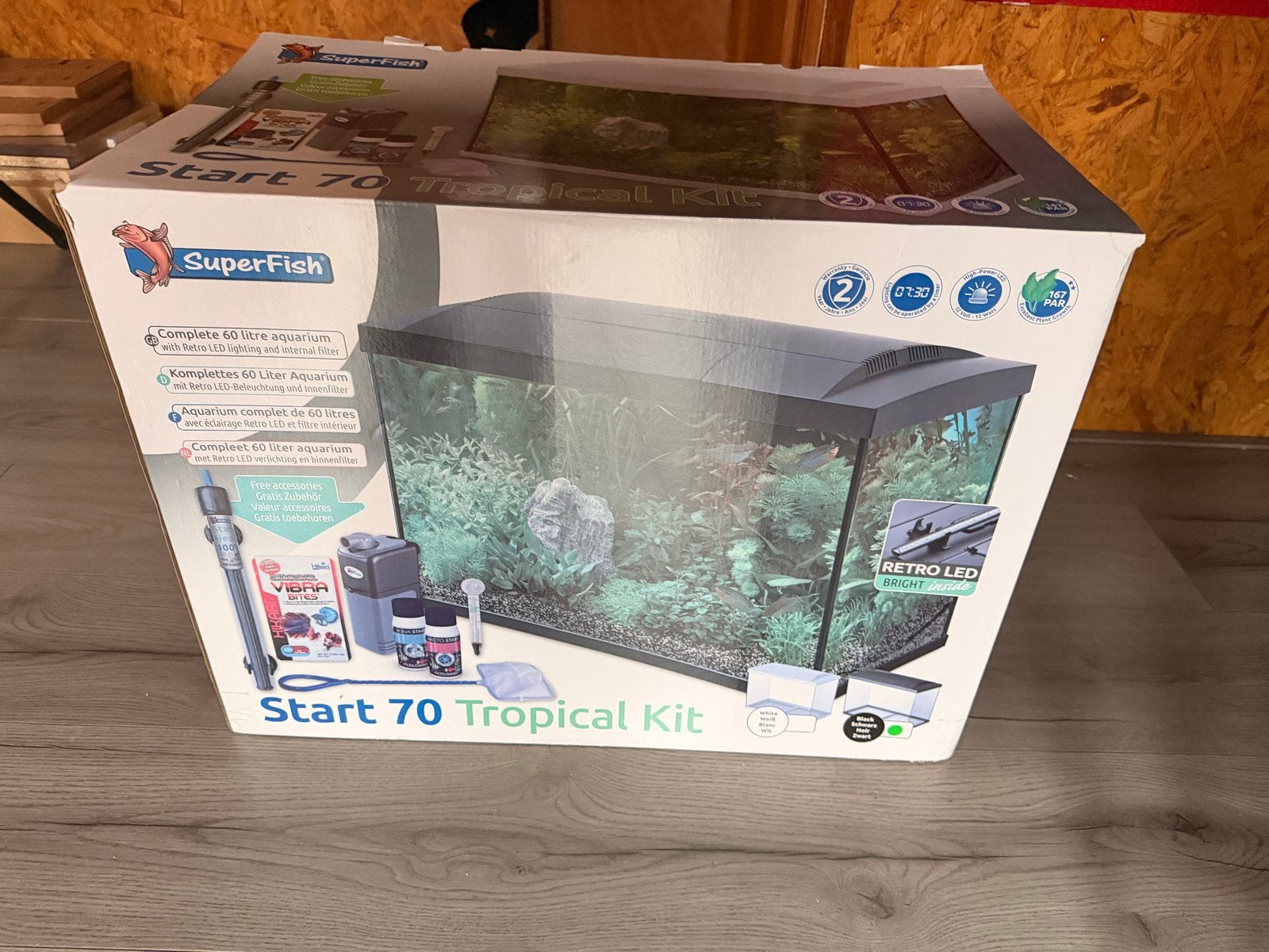 Aqaurium 60 Liter met buitenfilter, Dieren en Toebehoren, Vissen | Aquaria en Toebehoren, Ophalen, Leeg aquarium