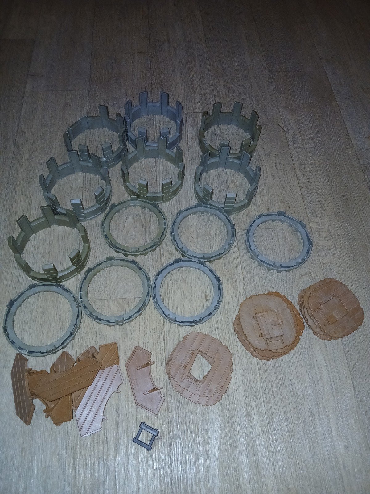 Kasteel onderdelen muur toren rond kantelen weergang, Kinderen en Baby's, Speelgoed | Playmobil, Ophalen of Verzenden, Gebruikt