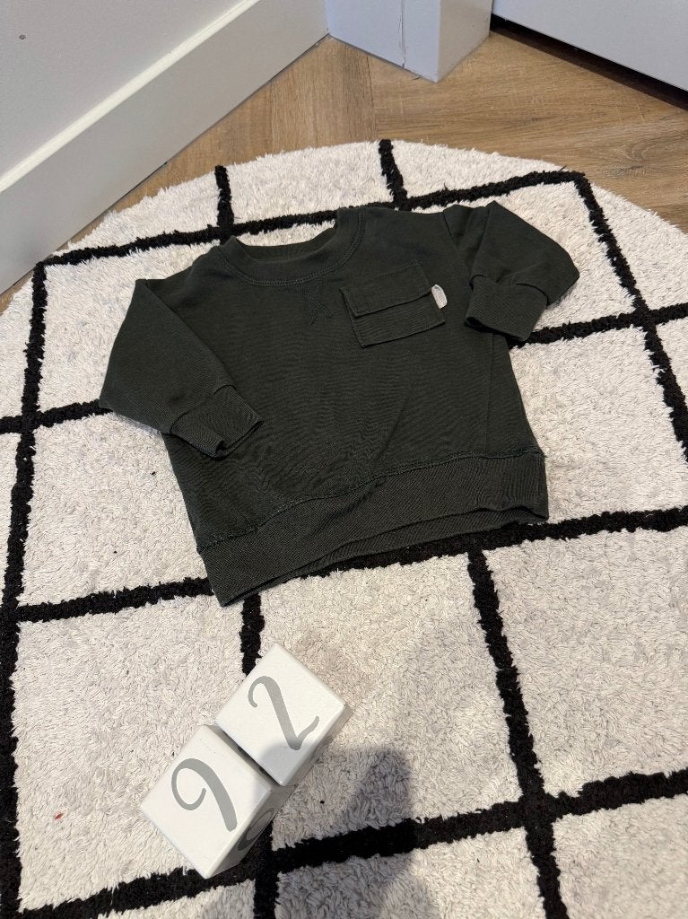 Heel goed groen Zeeman sweater trui hoodie 86 92 unisex top, Zeeman, Jongen of Meisje, Trui of Vest, Ophalen of Verzenden