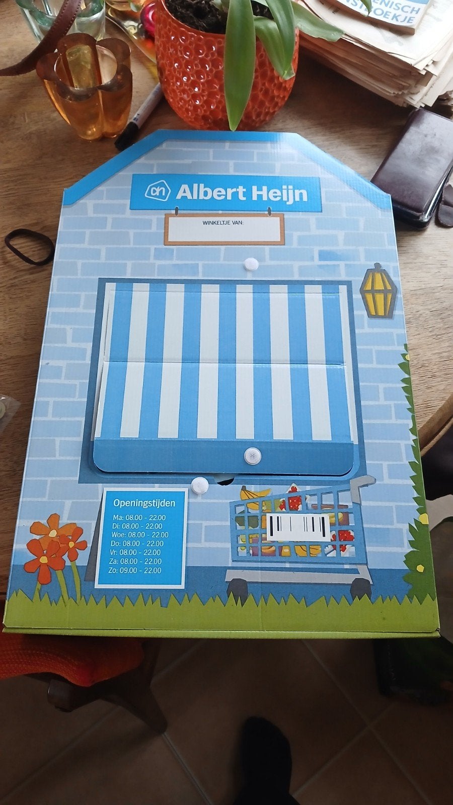 Albert Heyn gevuld winkeltje met scanner,doosje extra mini's, Verzamelen, Albert Heijn, Ophalen of Verzenden