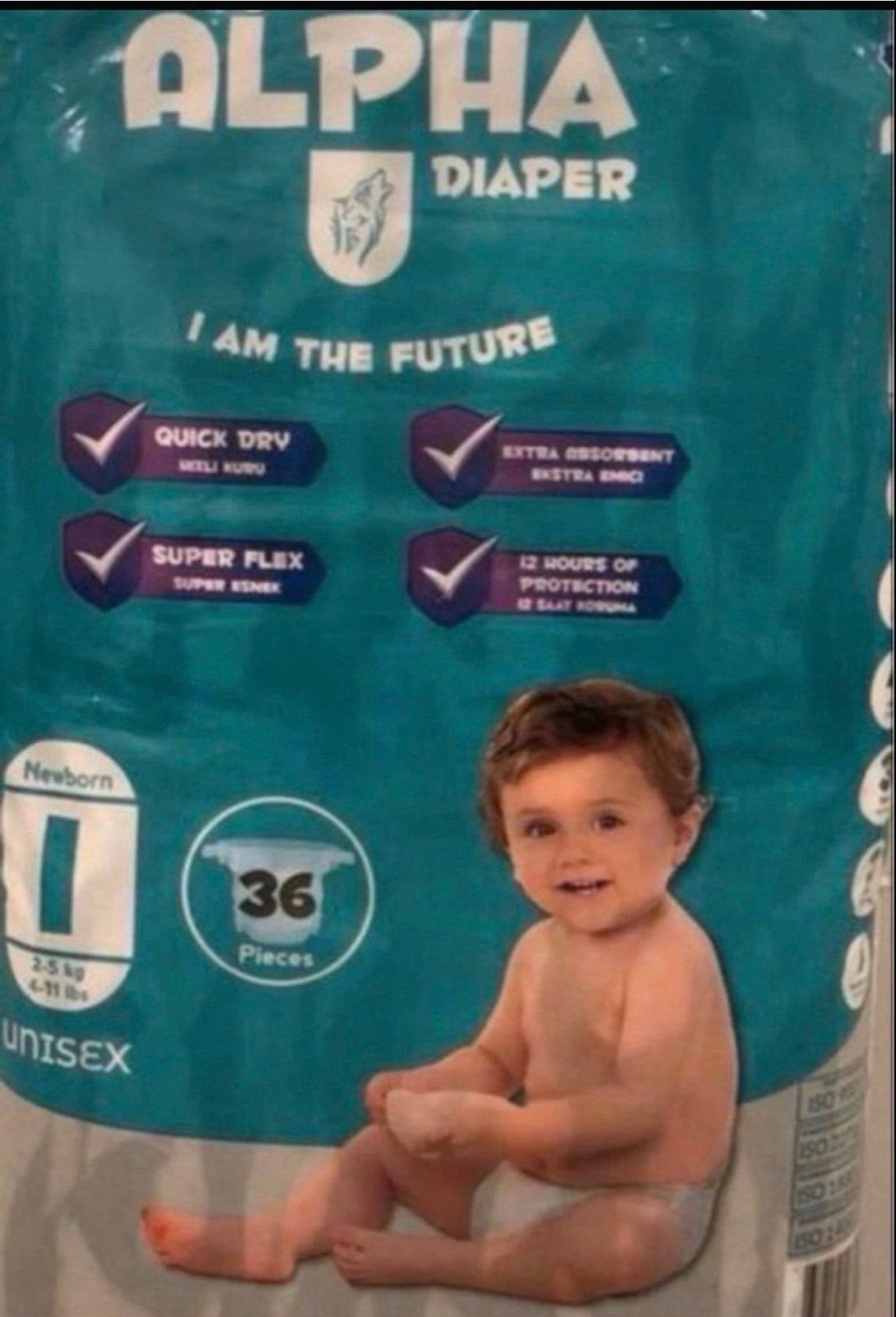 72 Alpha Diaper Newborn luiers maat 1 (2-5 kg) nieuw, Ophalen of Verzenden, Nieuw