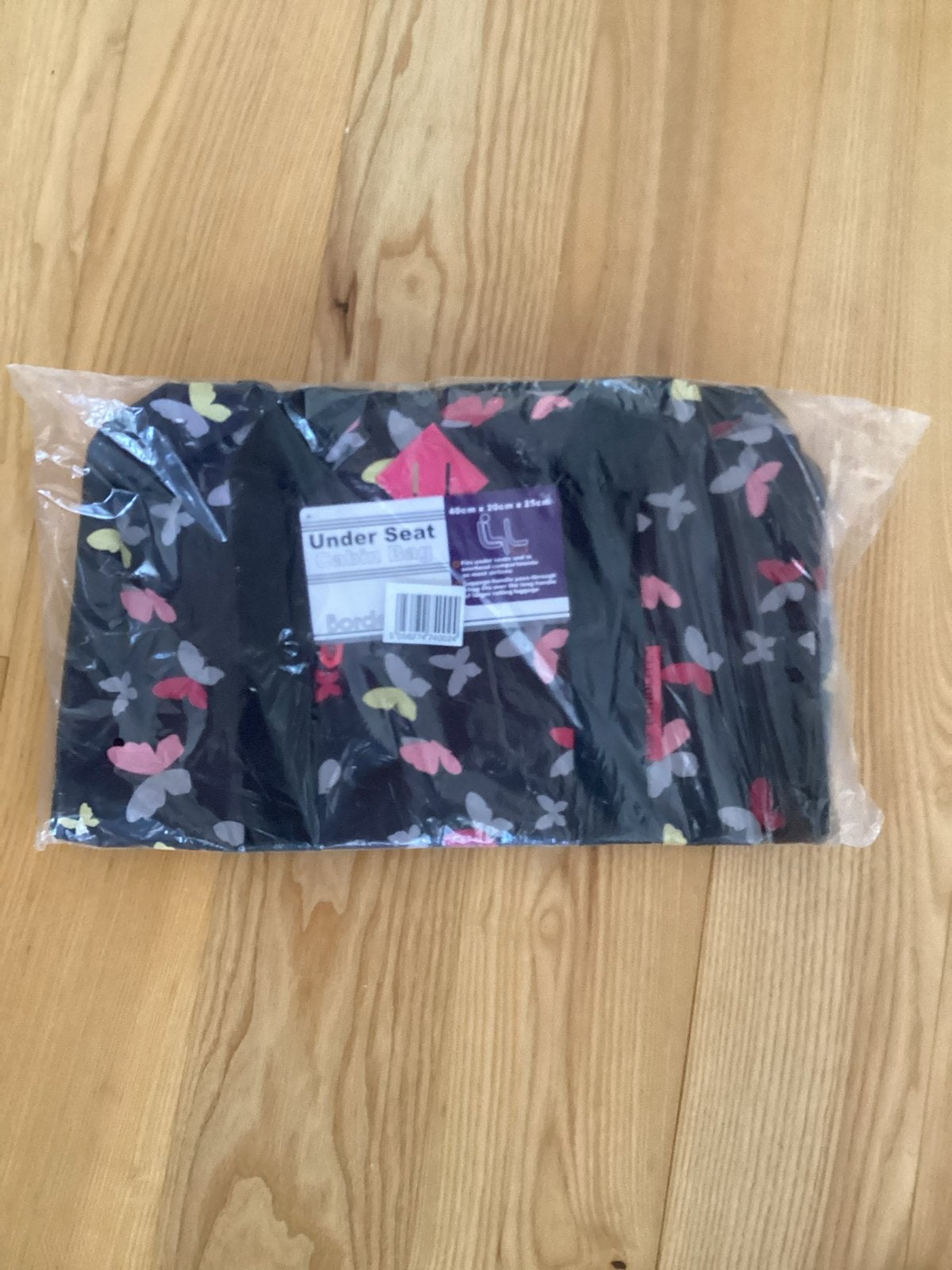 Nieuwe Reistas / Cabin Bag - Vlinderprint - 40x25x20cm, 40 tot 60 cm, 20 tot 30 cm, Zwart, Ophalen of Verzenden