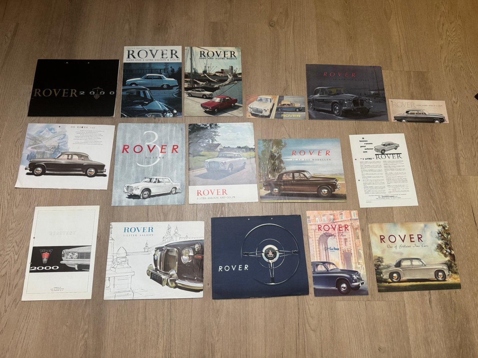Partij Rover P4, P5, P6 autofolder autofolders folders, Ophalen, Gelezen, Overige merken