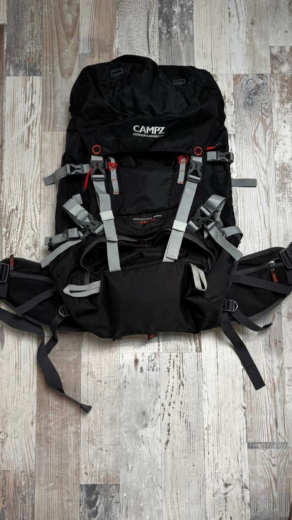CAMPZ Mountain Pro 55+10 trekkingrugzak inclusief raincover, Overige merken, 40 cm of meer, Ophalen of Verzenden, Zo goed als nieuw