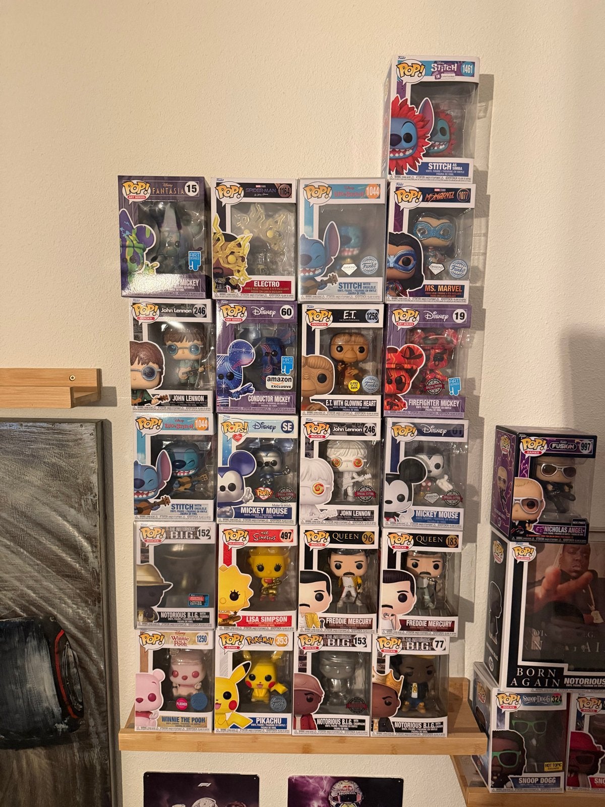 Diverse Funko Pop! verzameling - Mickey, Stitch, Queen, etc., Verzamelen, Poppetjes en Figuurtjes, Ophalen of Verzenden, Zo goed als nieuw