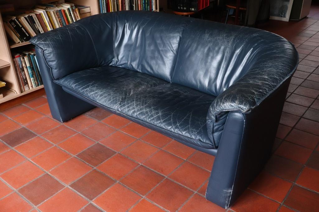 twee Leolux Scarabee 2-zits banken, Ophalen, Gebruikt, 150 tot 200 cm, Rechte bank