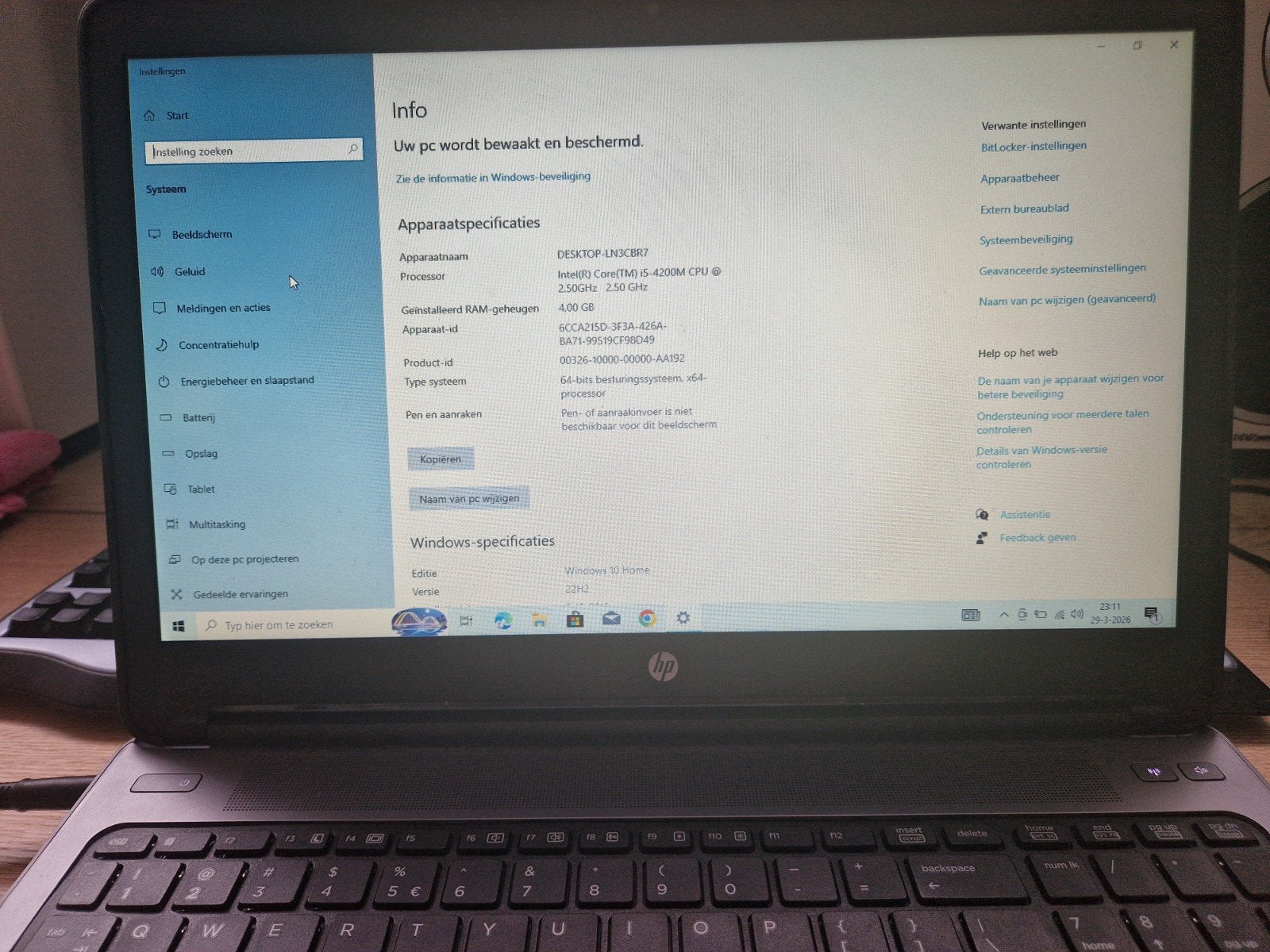 HP ProBook 650 G1 - i5, 4GB RAM, 500GB HDD, Win 10 + Dock, Ophalen