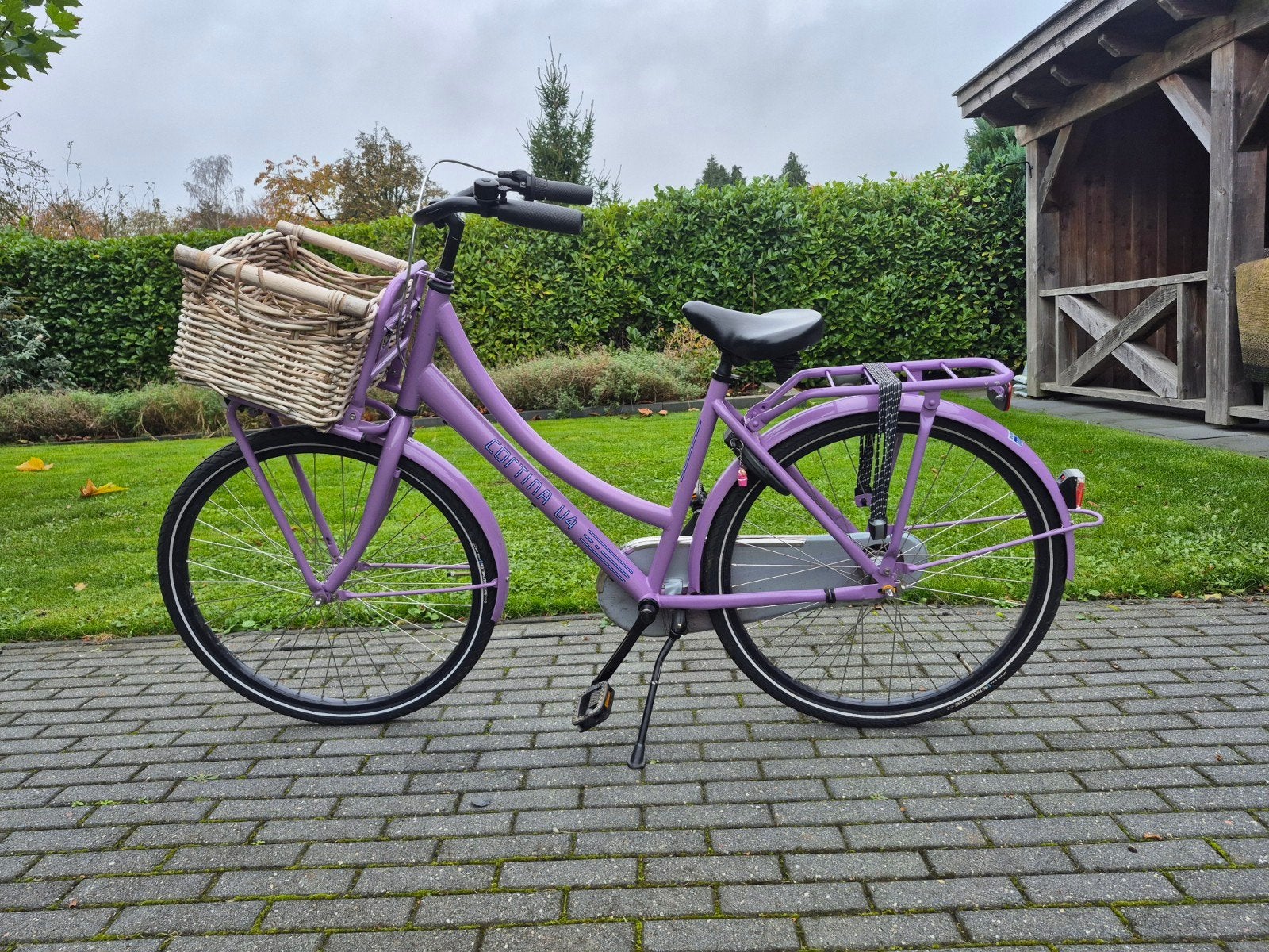 Cortina U4 26 inch meidenfiets lila/paars, Terugtraprem, Gebruikt, Versnellingen, 50 tot 53 cm