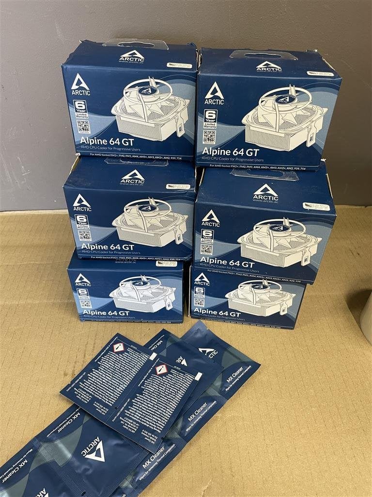 processor koeler arctic Alpine 64 GT AMD CPU Cooler 10 stuks, Computers en Software, Computerkoelers, Nieuw, Waterkoeling, Ophalen of Verzenden