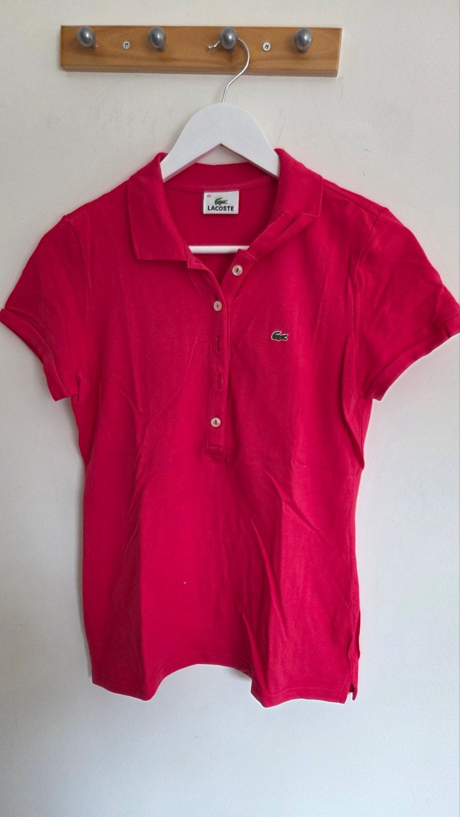 Lacoste, polo rood/roze, maat 40, Nieuw, Ophalen of Verzenden, Korte mouw, Lacoste