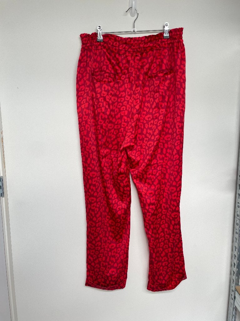 10Days rode pull on broek maat 2/L panterprint luchtig los, Maat 38/40 (M), Online@10dayslifestyle.nl, 10days, Lang