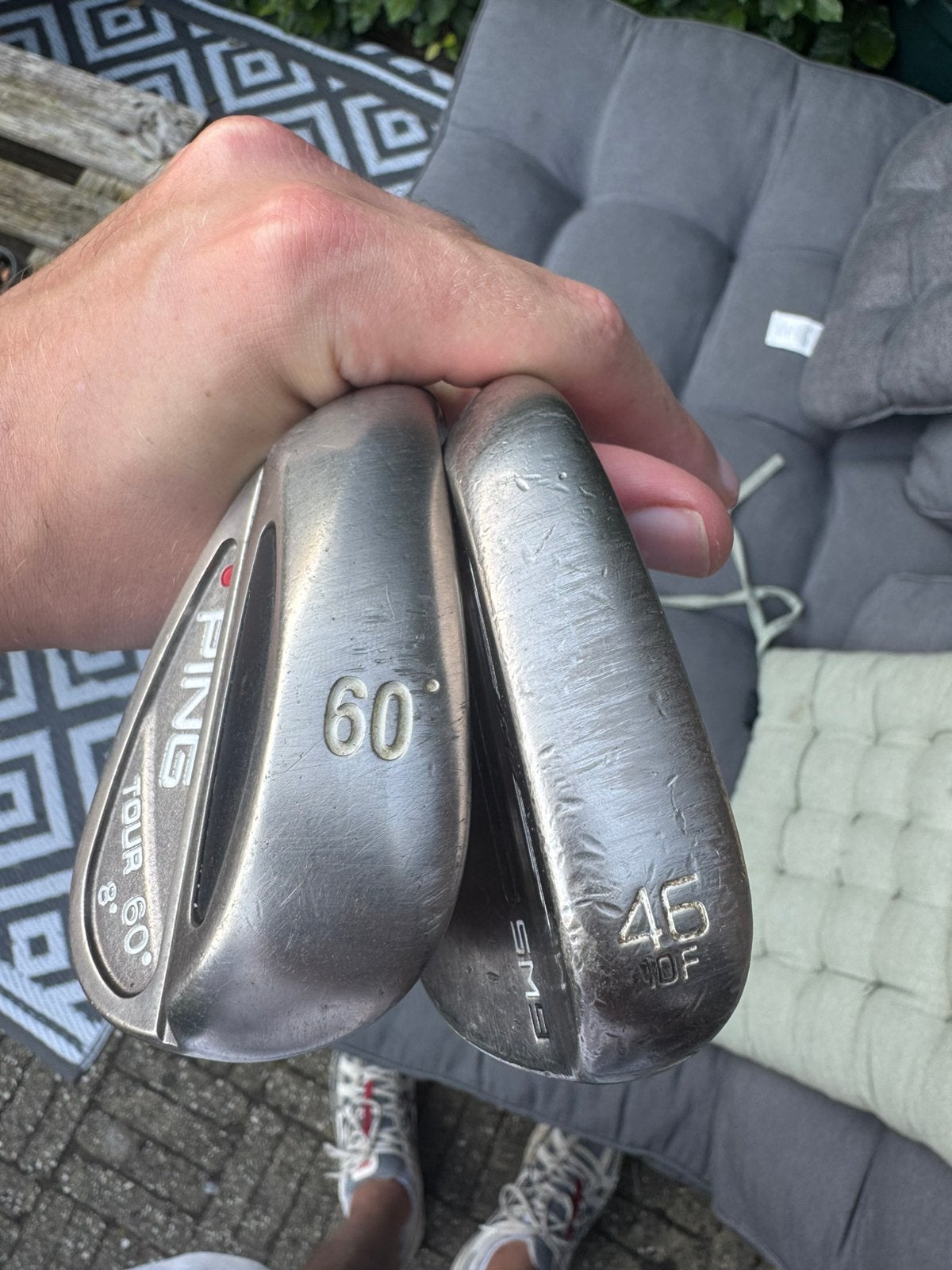 Linkshandige Wedge Bundel – Titleist Vokey SM9 + Ping Tour, Ophalen, Zo goed als nieuw, Club, Ping