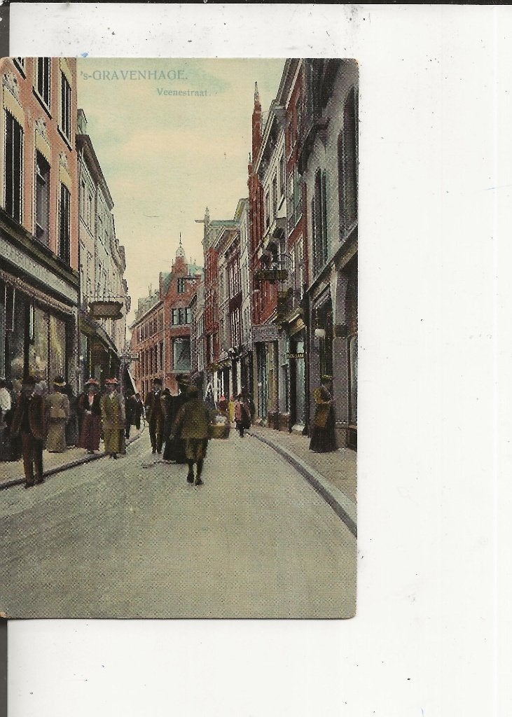 Den Haag Veenestraat met Gerzon 4-7-1909, Ophalen of Verzenden, Voor 1920, Gelopen, Zuid-Holland