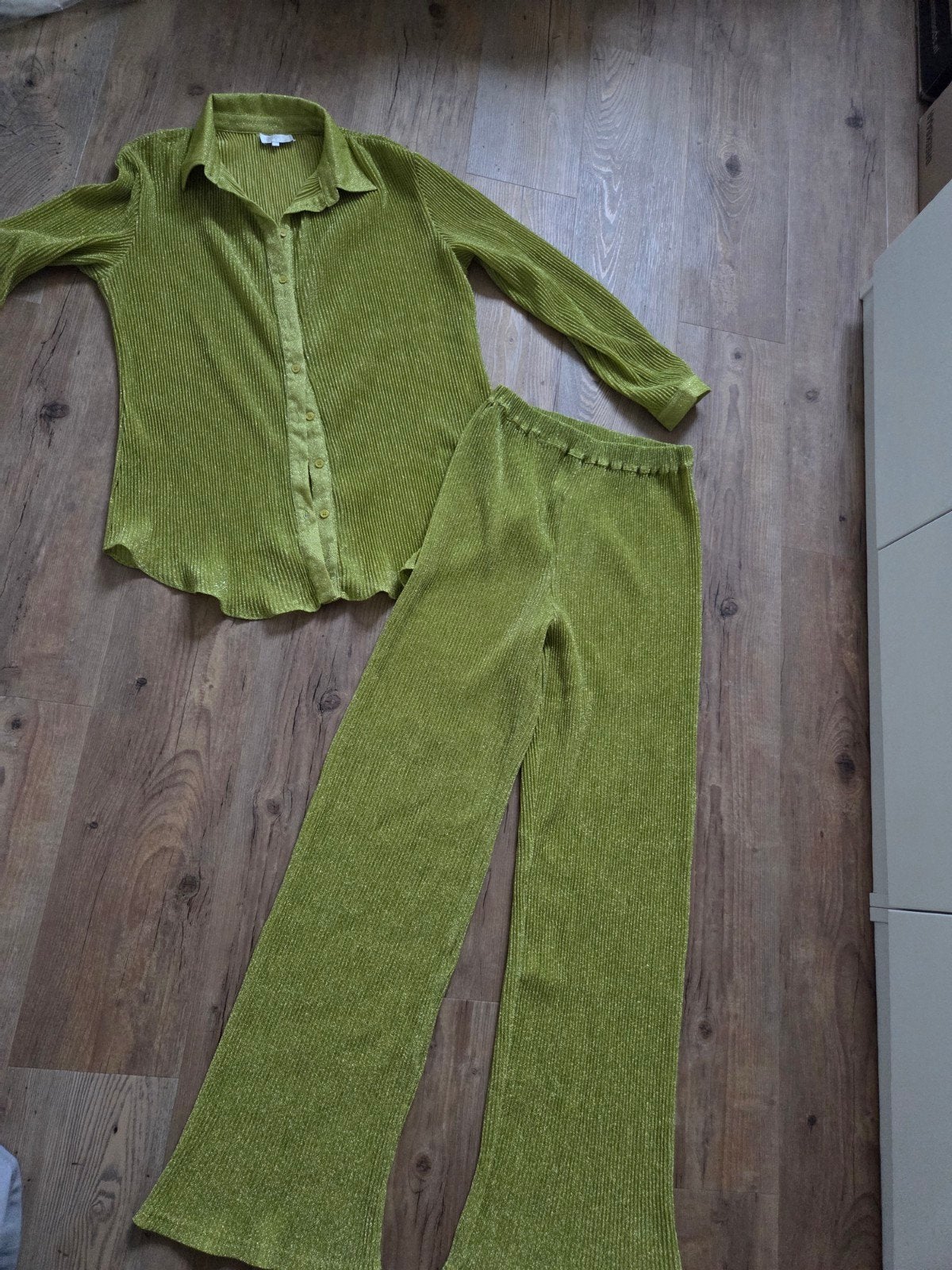 Glitter Toffe Set Dames Pak Unique the Label S-M Oversized, Overige typen, Ophalen of Verzenden, Maat 36 (S), Groen