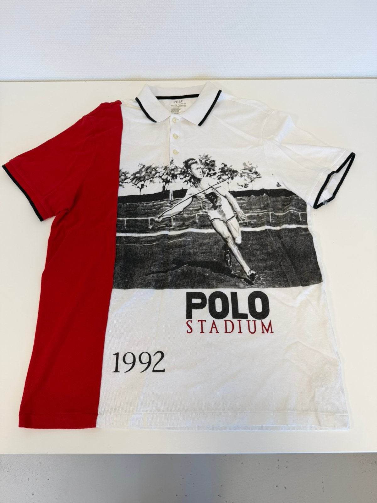 Polo Ralph Lauren Stadium 1992 Javelin Polo L zeldzaam nieuw, Maat 52/54 (L), Wit, Nieuw, Ophalen of Verzenden