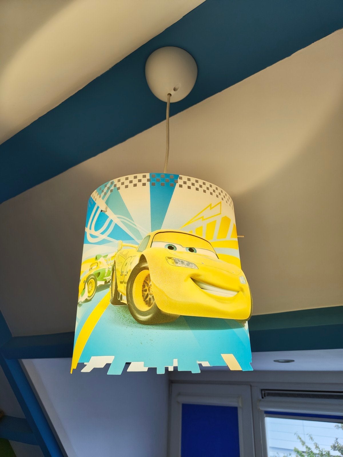 Disney Cars Plafondlamp - Bliksem McQueen Kinderkamer, Kunststof, Gebruikt, Kinderkamer, Disney Cars, Speels, E27 (groot)