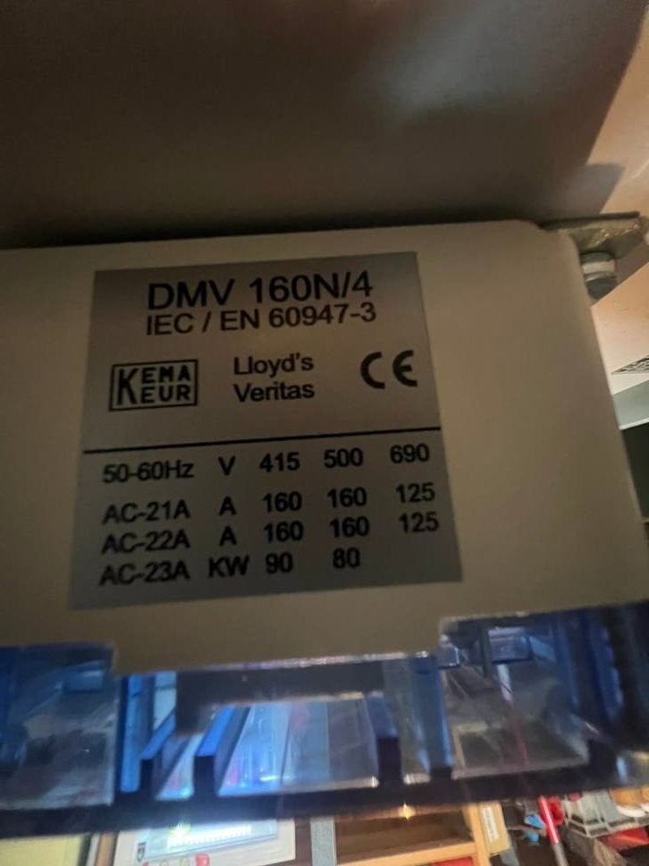 4 polige schakel veilighedenkast 160 A, Ophalen, Zo goed als nieuw