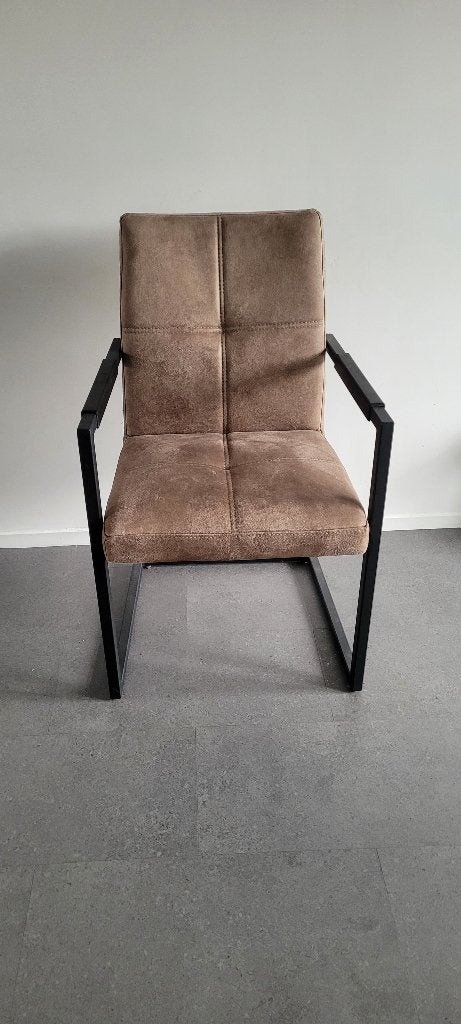 4x De Bommel stoelen, Ophalen, Gebruikt, Bruin, Vier