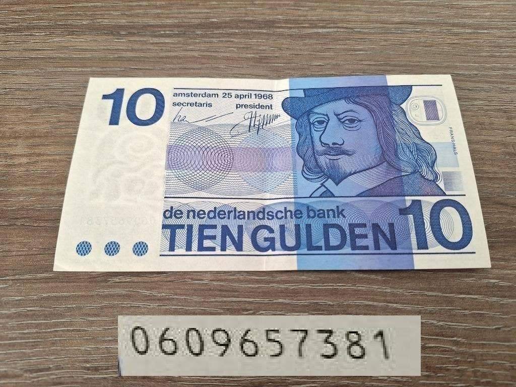 Zeldzaam replacement biljet 10 gulden Hals, 1968, Postzegels en Munten, Bankbiljetten | Nederland, Ophalen of Verzenden, 10 gulden