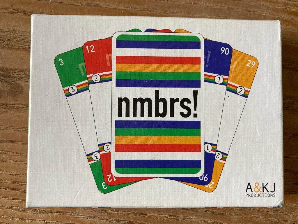 A&KJ Productions - Nmbrs! kaartspel (2-8 spelrs, 7+jr) nieuw, Vijf spelers of meer, Ophalen of Verzenden, Nieuw, A&KJ