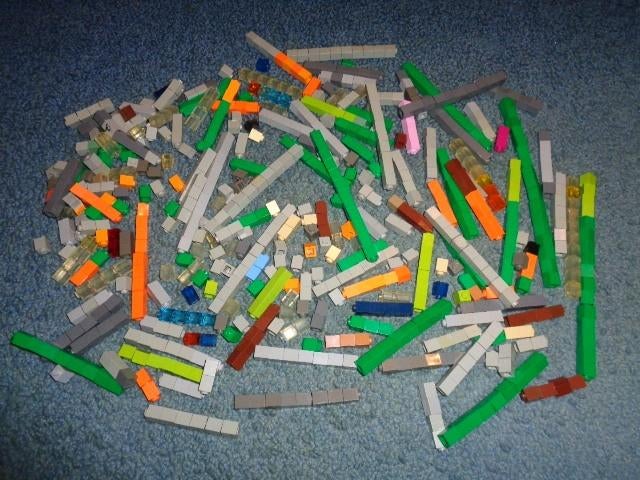 Partij B673=Lego stenen 1x1, Lego, Lego, Gebruikt, Lego