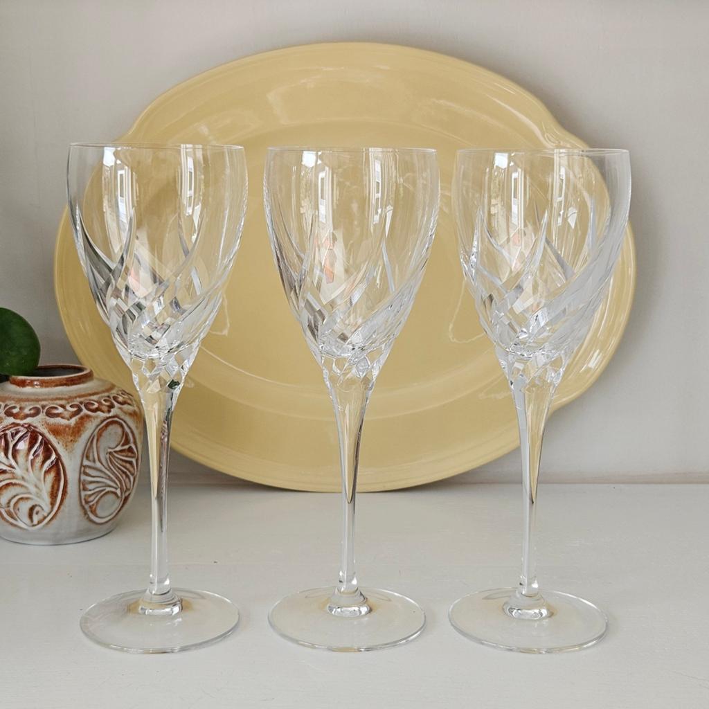 3 Wedgwood Toscany Rode Wijnglazen, Antiek en Kunst, Antiek | Glas en Kristal, Ophalen of Verzenden