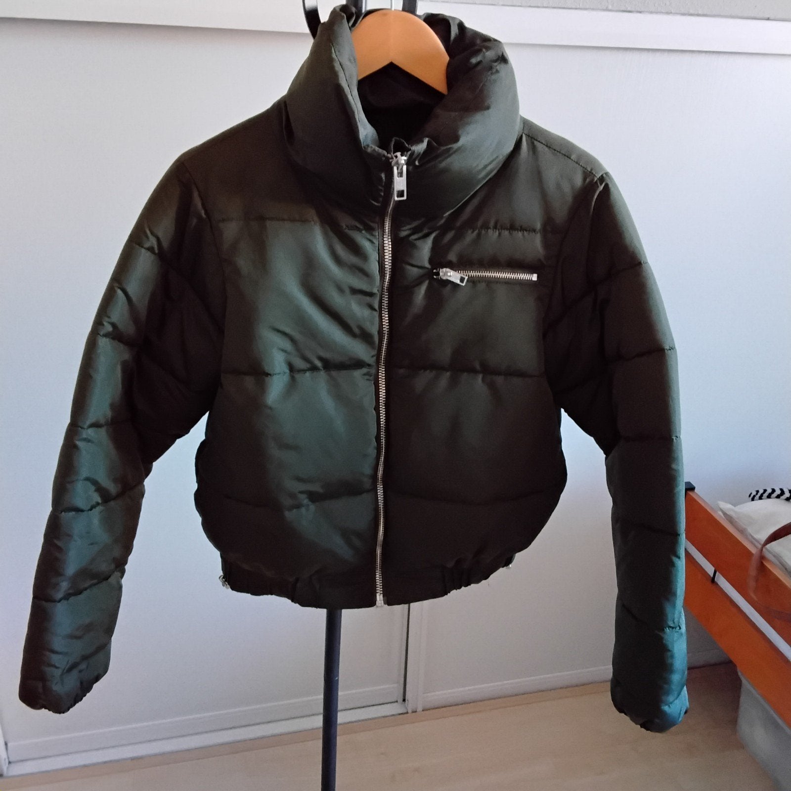 Bomber jack Amy&Ivy maat S donkergroen, Kleding | Dames, Ophalen of Verzenden, Zo goed als nieuw, Maat 38/40 (M), Groen