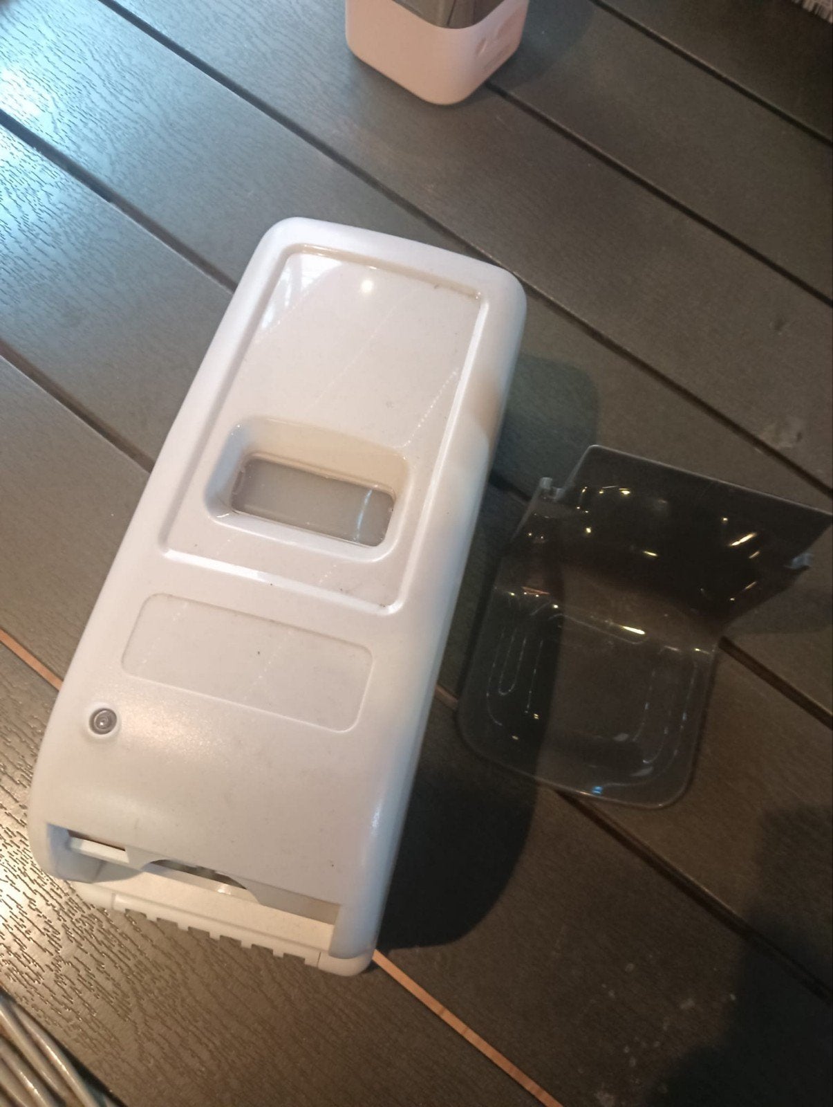 Witte automatische luchtverfrisser dispenser, Ophalen of Verzenden, Gebruikt