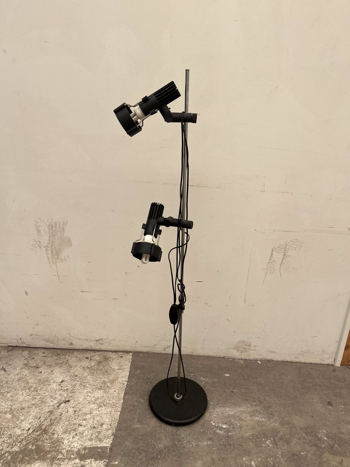 Hustadt leuchten vloerlamp jaren 70 vintage retro spot €95, Gebruikt, 100 tot 150 cm, Ophalen of Verzenden, Vintage retro hustadt leuchten vloerlamp jaren 70 space age