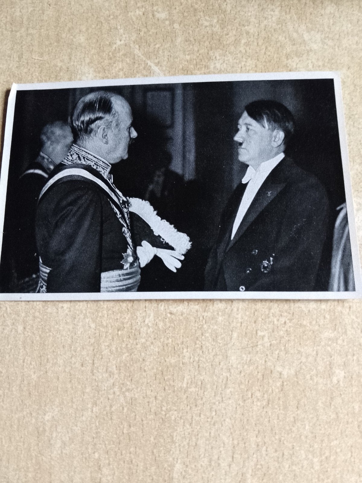 2ww.,oorlog,2wk.,foto Adolf Hitler met François-Poncet, Ophalen of Verzenden, Overige soorten, Duitsland, Foto of Poster