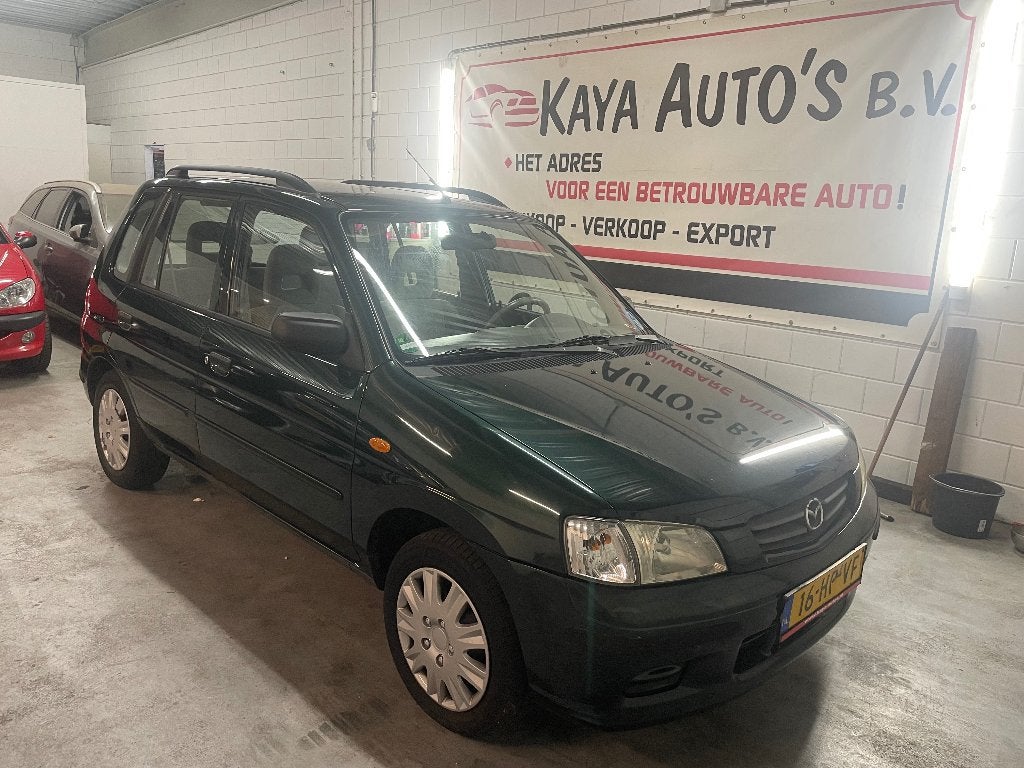 Mazda Demio 1.5 Touring AUT 2001 Groen, Auto's, Mazda, 410 kg, Origineel Nederlands, Bedrijf, Parkeersensor