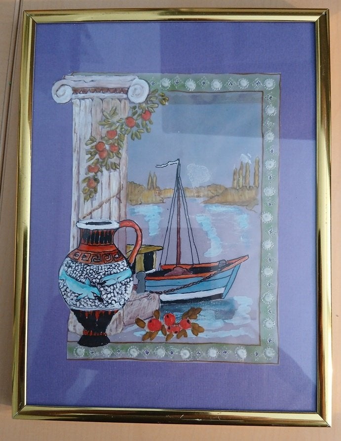 Schilderij Mediteraans, Ophalen of Verzenden