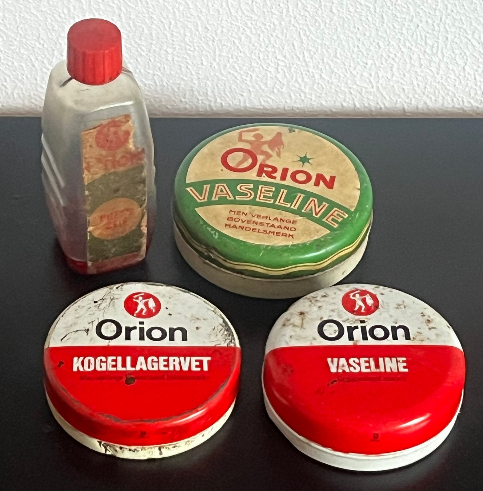 kaveltje Orion vaseline kogellagervet rijwielolie, Ophalen, Gebruikt, Verpakking