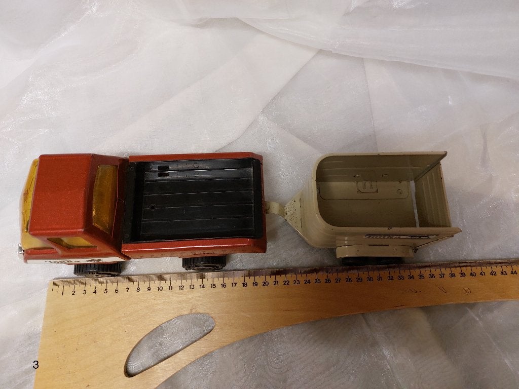 (3+6) Vintage jaren 1970 speelgoed tonka paarden trucks (2x), Ophalen of Verzenden