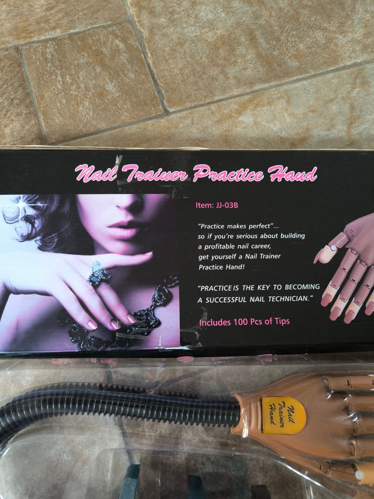 Nail trainer practice hand, Ophalen of Verzenden